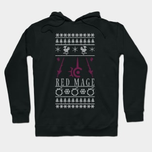 Final Fantasy XIV Red Mage Ugly Christmas Sweater Hoodie